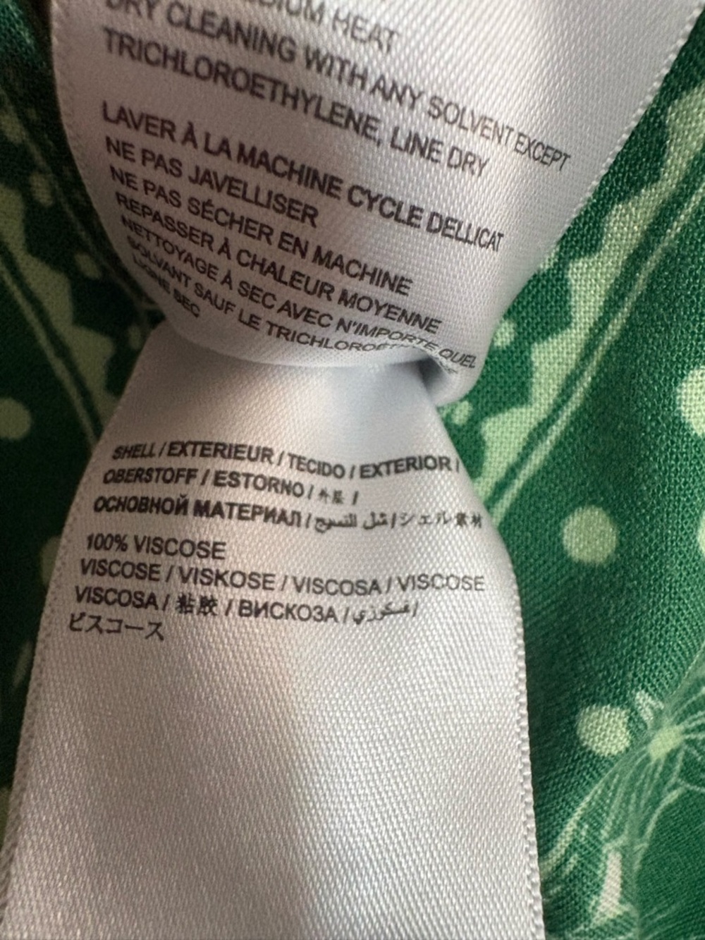 FARM RIO C ANTHROPOLOGIE Green & Cream Floral Dot Jumpsuit - Picture 10 of 10
